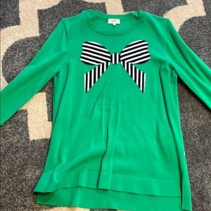 Crown and ivy green long sleeve shirt
